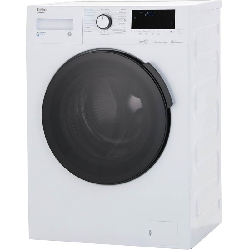 Стирально-сушильная машина BEKO SteamCure WDB7425R2W белый