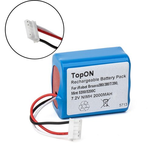 Аккумулятор для робота-пылесоса IRobot Braava 380, 380T, 390T Series. 7.2V 2000mAh Ni-MH. PN: GPRHC202N026.