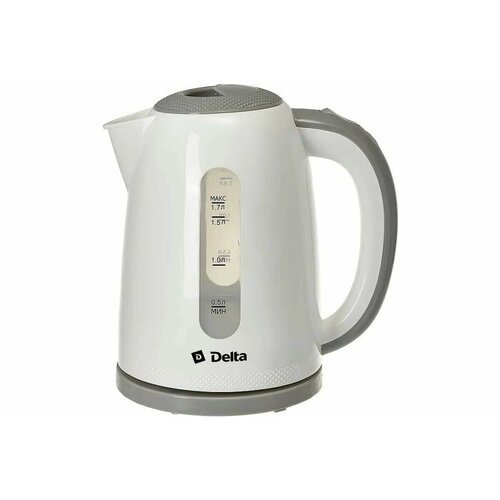 Чайник DELTA DL-1106 белый с серым