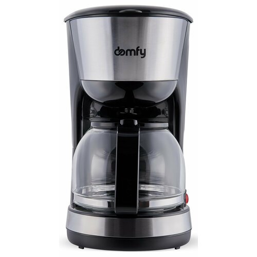 Кофеварка капельная Domfy metal DSM-CM301 1000Вт черный/серебристый