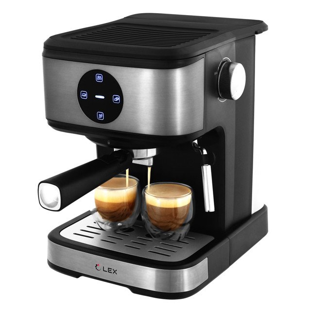 кофеварка эспрессо LEX LXCM 3502-1 850Вт 20бар черный