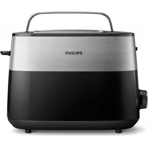 Тостер Philips HD2516 830Вт черный/стальной