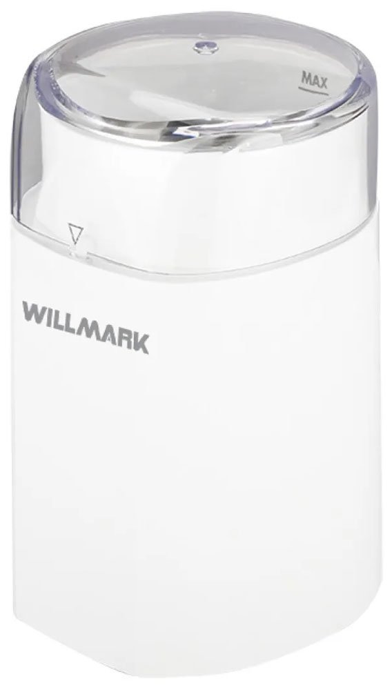 Кофемолка WILLMARK WCG-215 белая