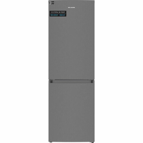 Холодильник Willmark RFN-425NFD, 315л, двухкамерный, Total No Frost, электронное управление, суперохлаждение, темно-серый