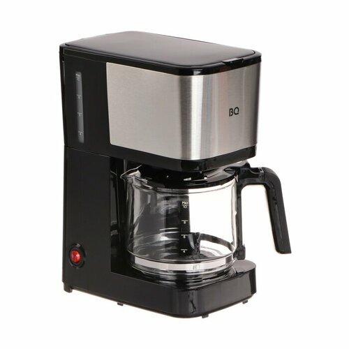Кофеварка BQ CM2007, капельная, 750 Вт, 1.25 л, чёрно-серебристая