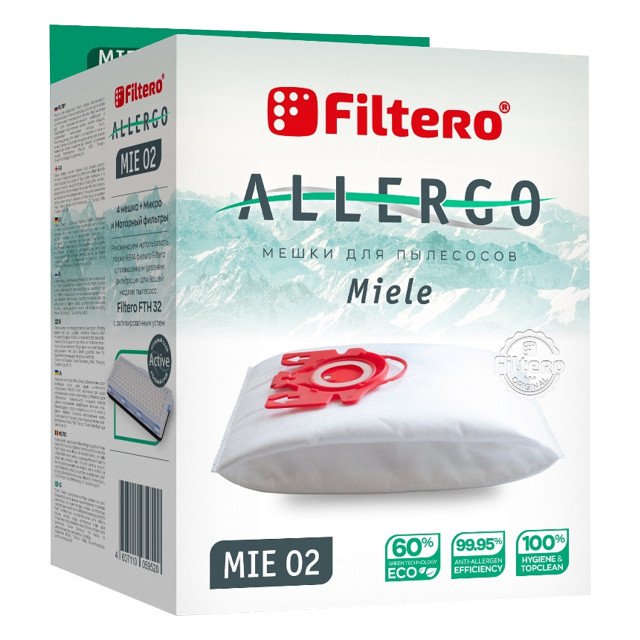 пылесборники FILTERO MIE 02 (4) Allergo для Miele