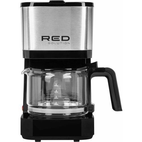 Кофеварка RED solution RCM-M1528, капельная, черный / серебристый