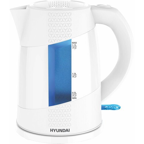 Чайник Hyundai HYK-P2407 белый/голубой