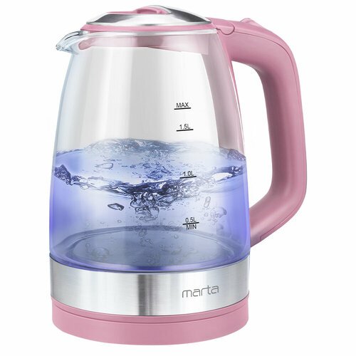 Электрический чайник MARTA MT-1078 розовый опал